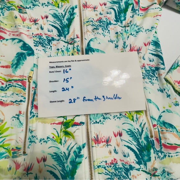 SIGRID OLSEN Tropical -golf,tennis activewear Jacket size XS - Picture 10 of 11